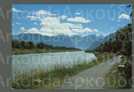 AK color Bad Ragaz SG Spaziergang dem Rhein entlang ≈ 1983