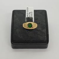 Echt 18K Gold - grüner Opal Ring