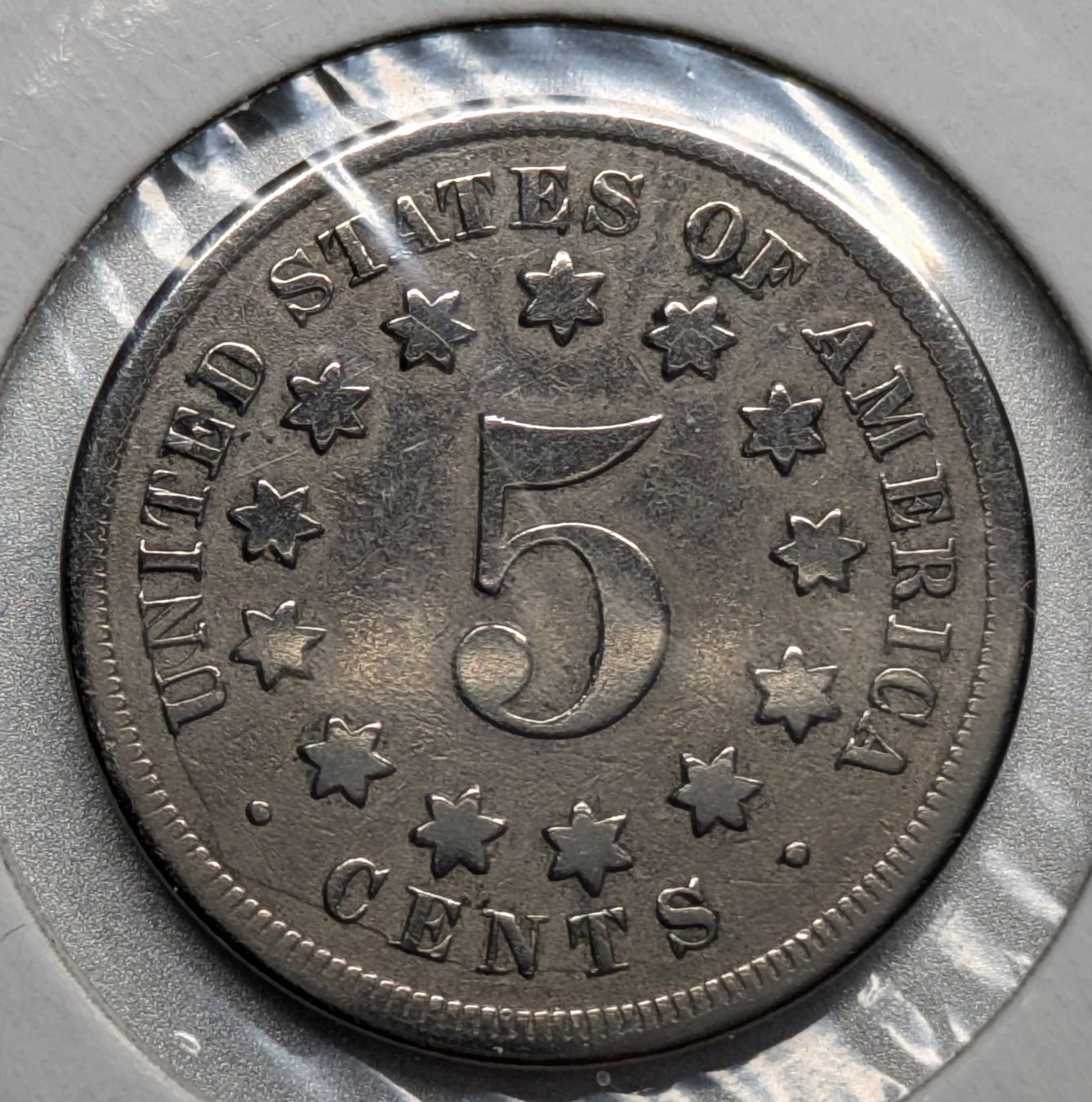 Tutti le monete: 1869 Shield Nickel 🇺🇸 – Usato da Cottens FR venduto da lima777 1
