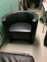 3 x Design-Polstersessel in Schwarz stilvoll & bequem