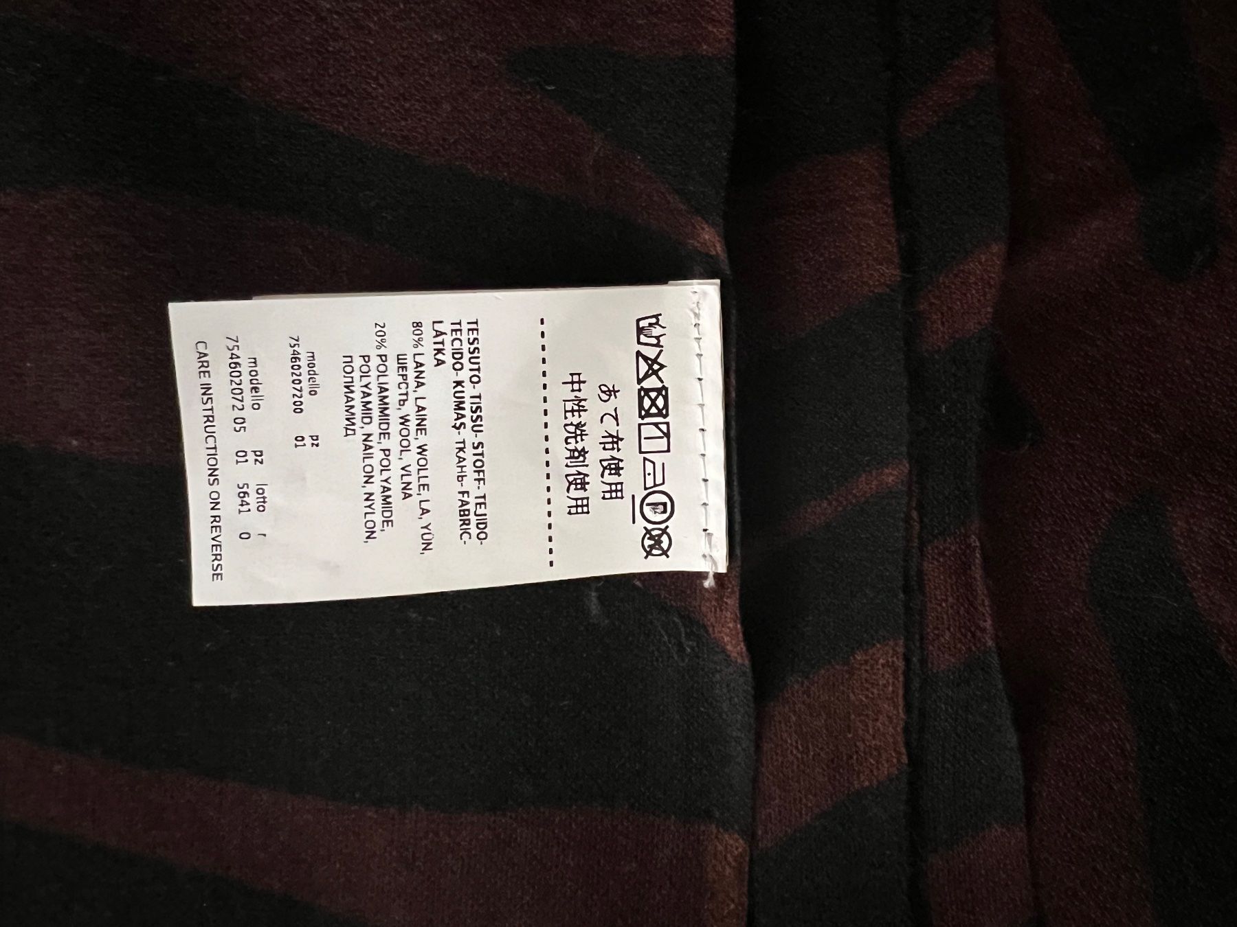 Foulard & Sciarpe: Intrend – Wool scarf with black & brown zebra pattern – Nuovo (secondo la descrizione) da Zürich venduto da mattcndx 2