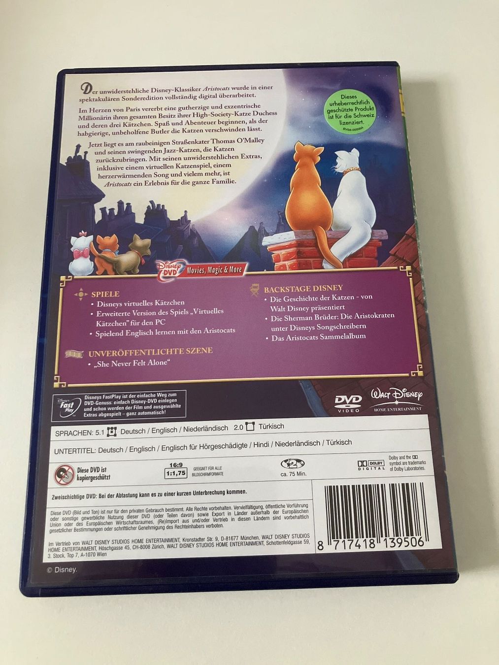 Tutti i DVDs: Disney: Aristocats (DVD) Special Edition – Usato da Arbon venduto da JoJoAs 1