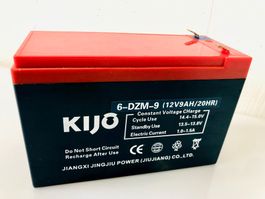 Batterie 12V 9Ah Akku f Pocket Bike, Miniquad Ride-one Auto