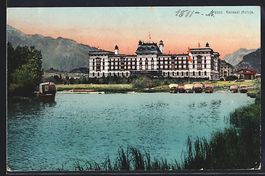 AK Maloja, Kursaal mit Bergen, 1908