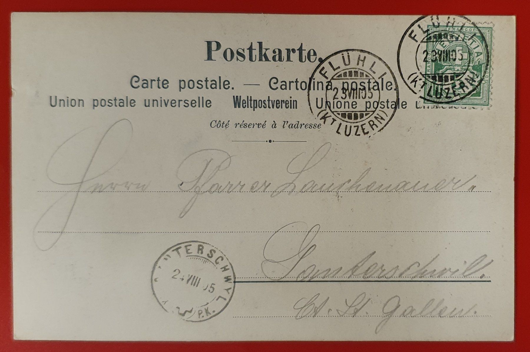 Cartoline postali: Seewenalp 1905 – Usato da Kreuzlingen venduto da Rschweiz1 1