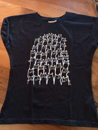 DEDICATED - Women's T-Shirt Visby Cat Crowd T-Shirt Grösse S