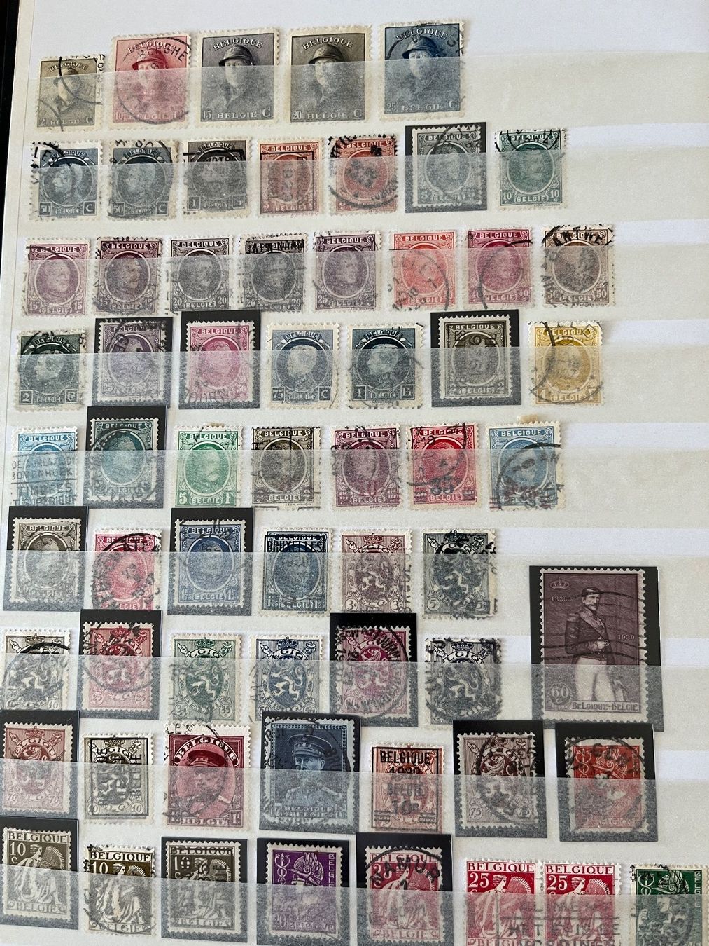 Tutti i francobolli: Briefmarken Sammlung Belgien – Usato da Stetten AG venduto da Brissago25 1