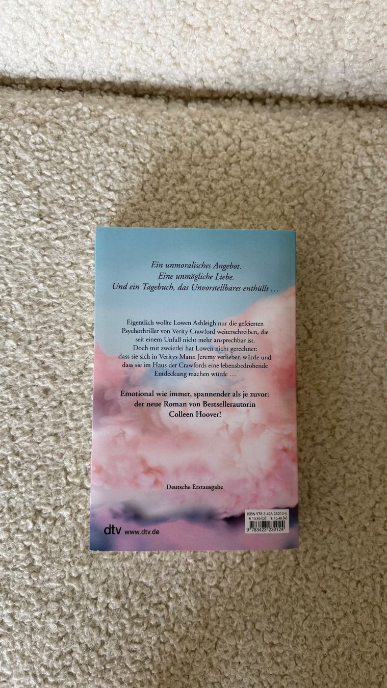 Bücher: Verity, Colleen Hoover Roman – Gebraucht aus Zürich von jana.jer 1
