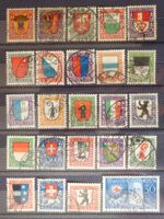 PRO JUVENTUTE 1918 à 1928 : Lot de timbres oblitérés, O