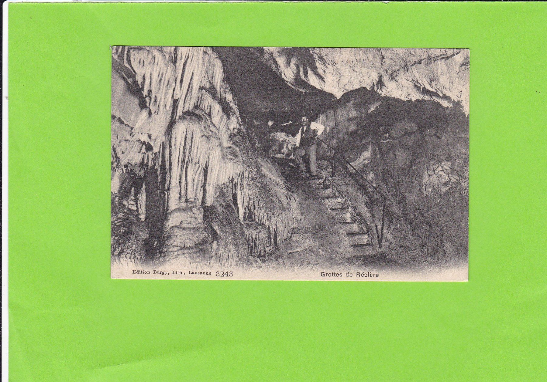 Ansichtskarten: Grottes de Réclère – Gebraucht aus St. Peterzell von neckertal