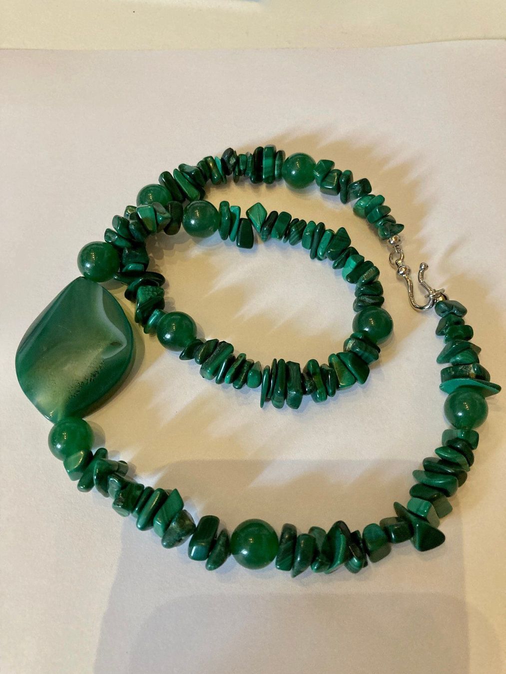 Catenine: Halskette - Malachit echt, Achat – Nuovo (secondo la descrizione) da Biberist venduto da tl-schmuck