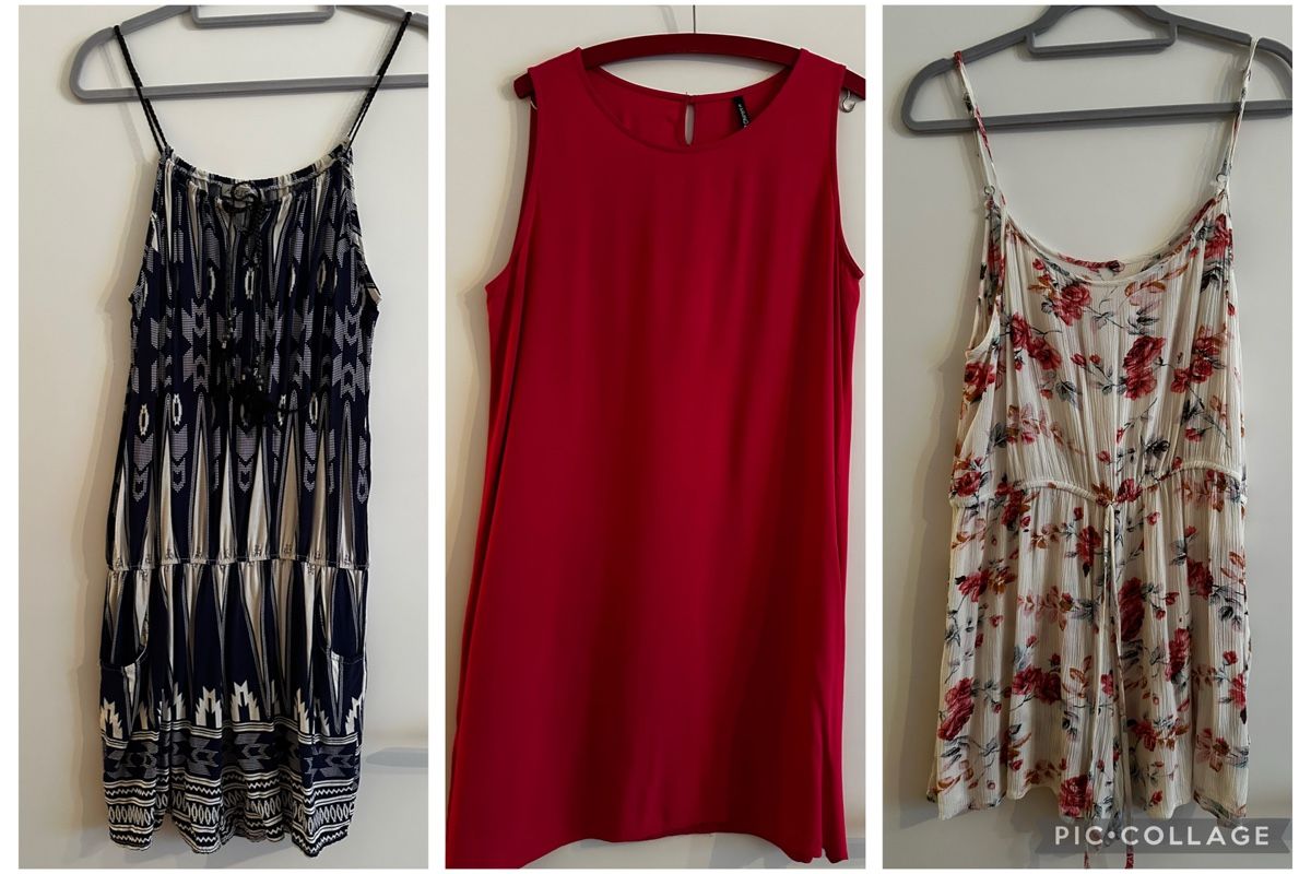Lotti di vestiti: 3er-Set Kleider/Jumpsuite - Grösse M/L – Usato da Laufen venduto da mercedes420