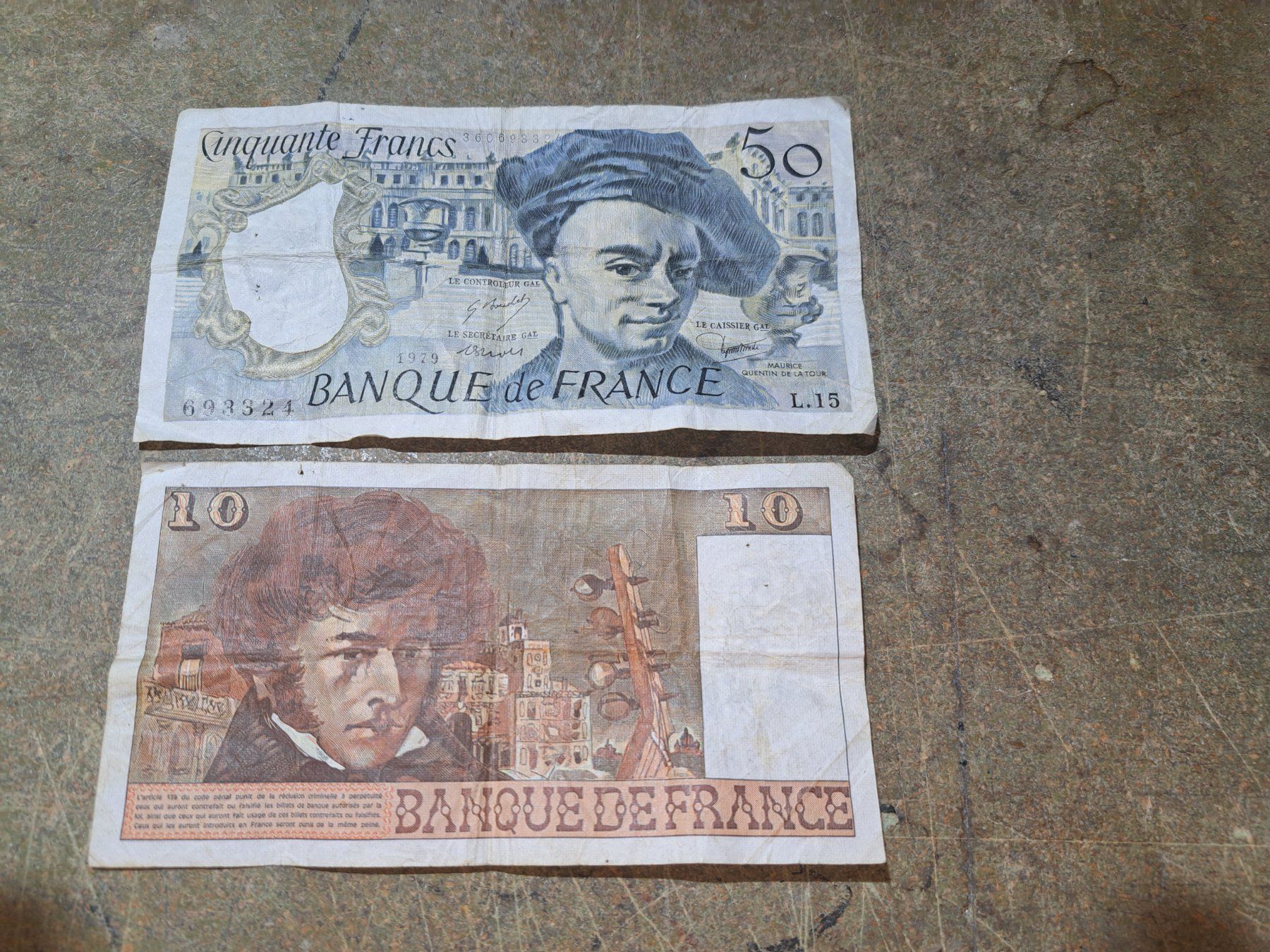 Banknoten: 10 und 50 Francs – Gebraucht aus Sarmenstorf von veivel67 1