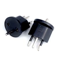 2 Stück neue Netz - Adapter EU zu Schweizer Steckdose