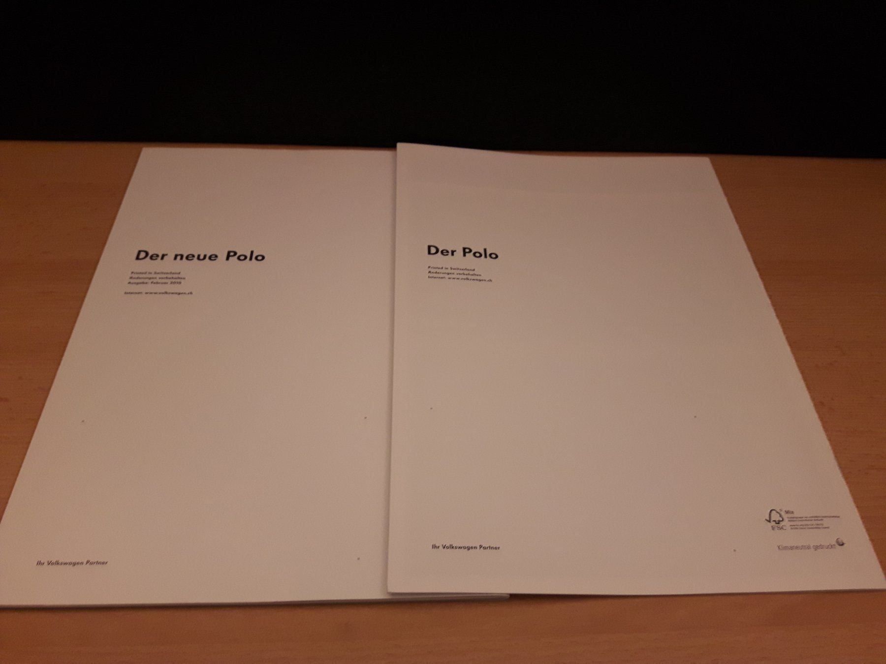VW Dokumente: Volkswagen Polo Prospekt/Katalog – Gebraucht aus Boswil von MAF_952 1
