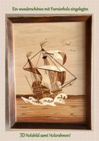Holz-Furnier-Bild Motiv Schiff