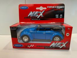 Volkswagen VW Käfer Cabrio 1:36-39 Welly 448 OVP