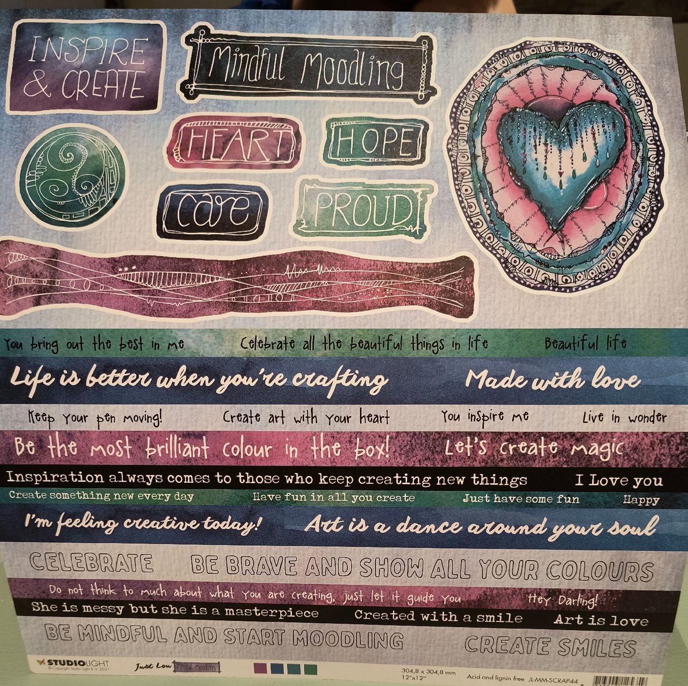 Carta: Design Blätter Einzeln 30x30cm – Nuovo (secondo la descrizione) da Würenlingen venduto da Striga