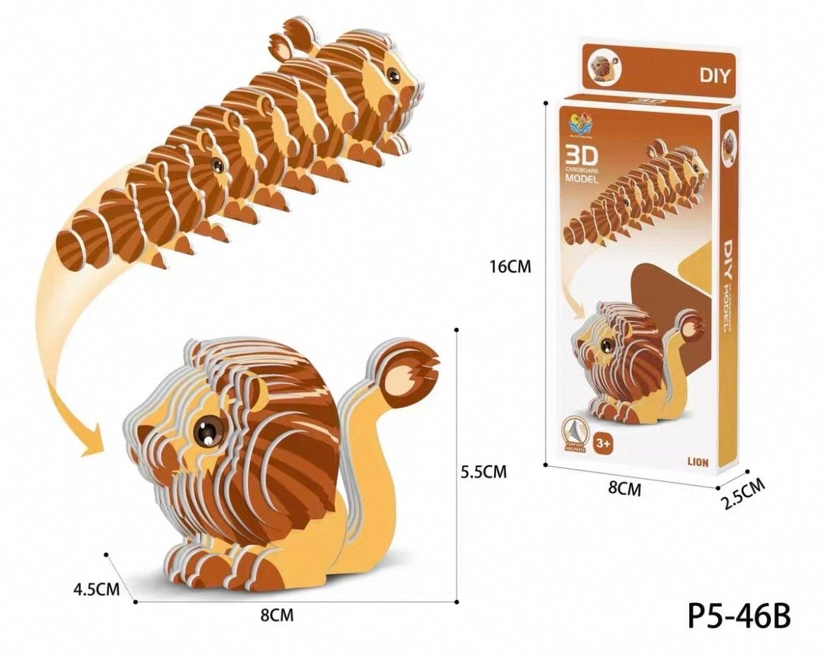 Puzzle: 3D Puzzle Löwe Neu – Nuovo e nell'imballaggio originale da Rotkreuz venduto da handgeschenke.ch