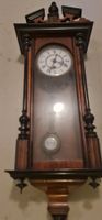 Wanduhr Regulator Holzgehäuse mit Pendel und Schlüssel