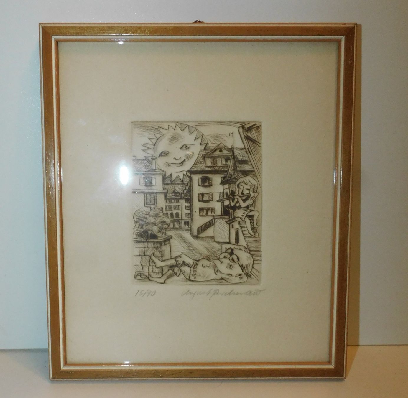 Grafica & Litografie: Lithografie limitiert u handsigniert v August Buchmann – Usato da Sursee venduto da 76