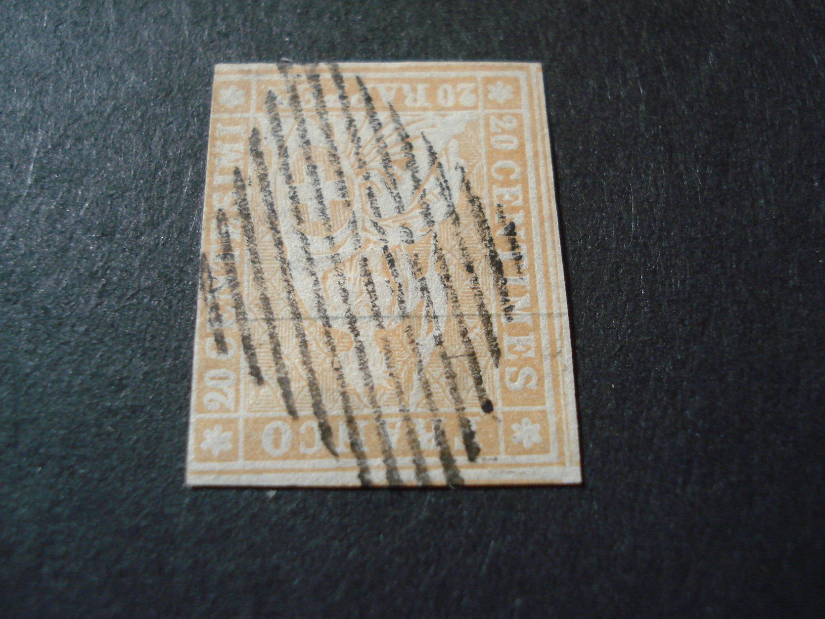 Alle Briefmarken: Strubel 20 Rappen orange, Rautestempel – Gebraucht aus Niederwil AG von morostahu