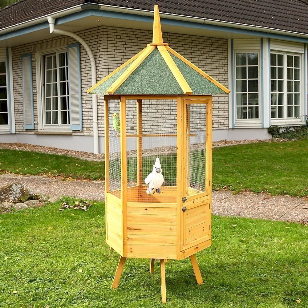 Käfige, Transport & Sicherheit: Mucola Vogelvoliere Voliere XXL 6-Eck – Neu und originalverpackt aus Bottighofen von zaap