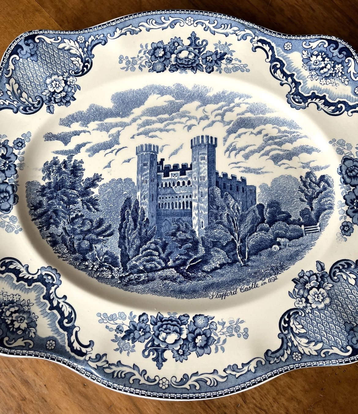Johnson Brothers Piatti di portata: JohnsonBros Servierplatte Old Britain Castles blue oval – Nuovo (secondo la descrizione) da Arlesheim venduto da Pyramide88 1