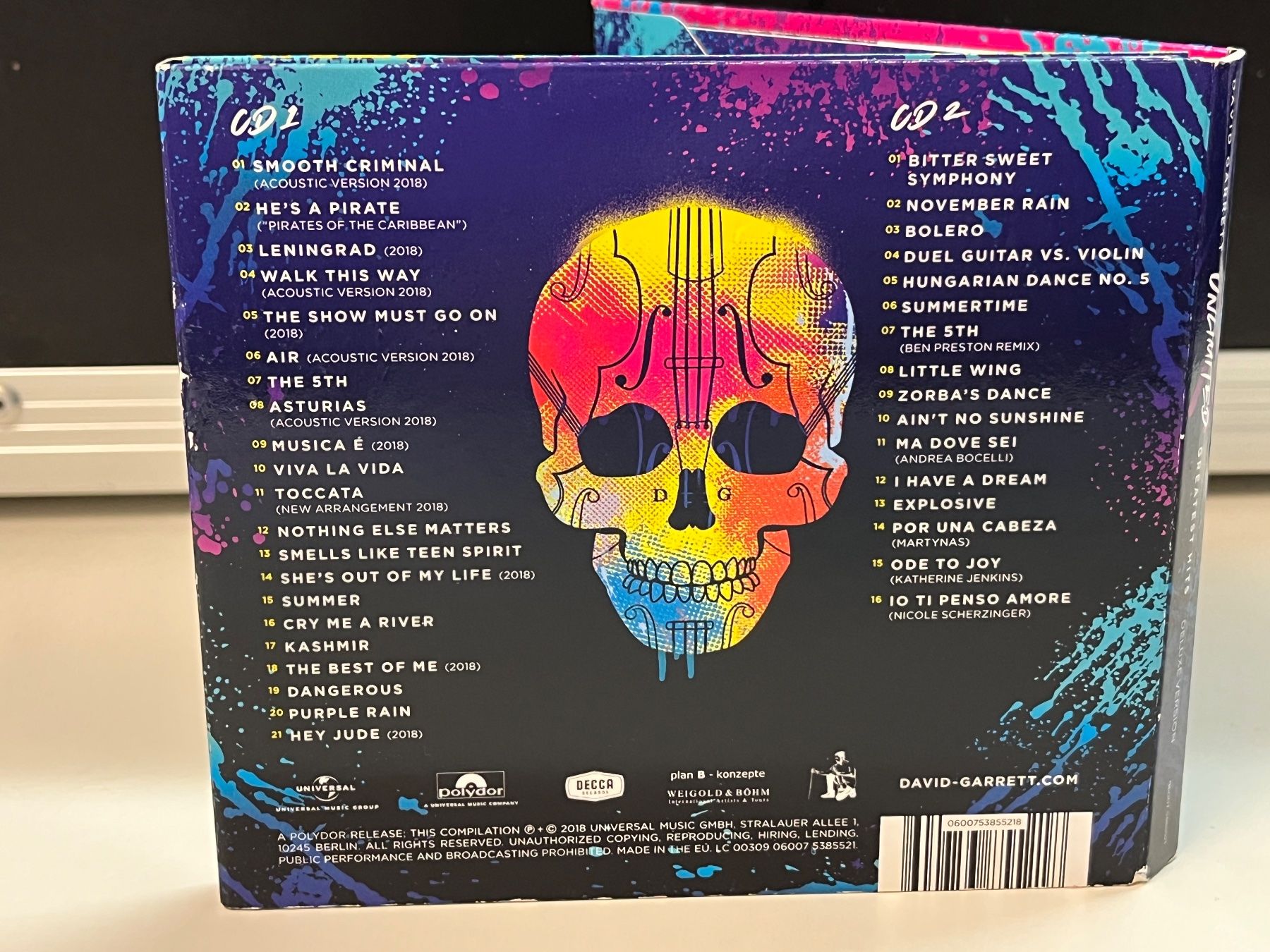 CD: David Garrett - Unlimited - Deluxe-Version - HJ32B – Usato da Küsnacht ZH venduto da Jazztilldawn 2