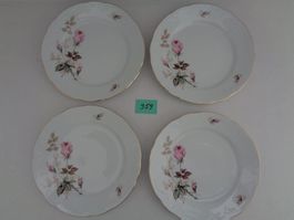 4 Speiseteller – Kahla - Rosenmotiv