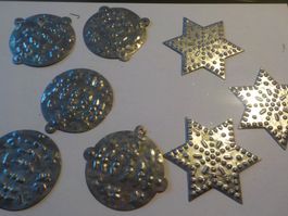 Weihnachtsbaumschmuck Mettal, Sternen, Weihnachtsb.8St. (1)
