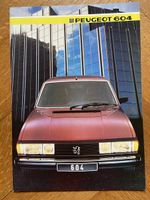 PEUGEOT 604 Prospekt 1985 brochure catalogue deutsch Schweiz