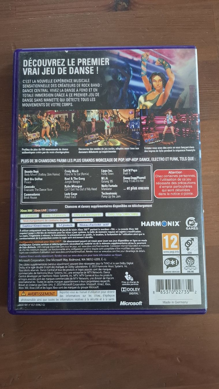 Spiele: Jeu Xbox 360 Dance Central Kinect  – Gebraucht aus Fiaugères von Fiaugeres1609 1