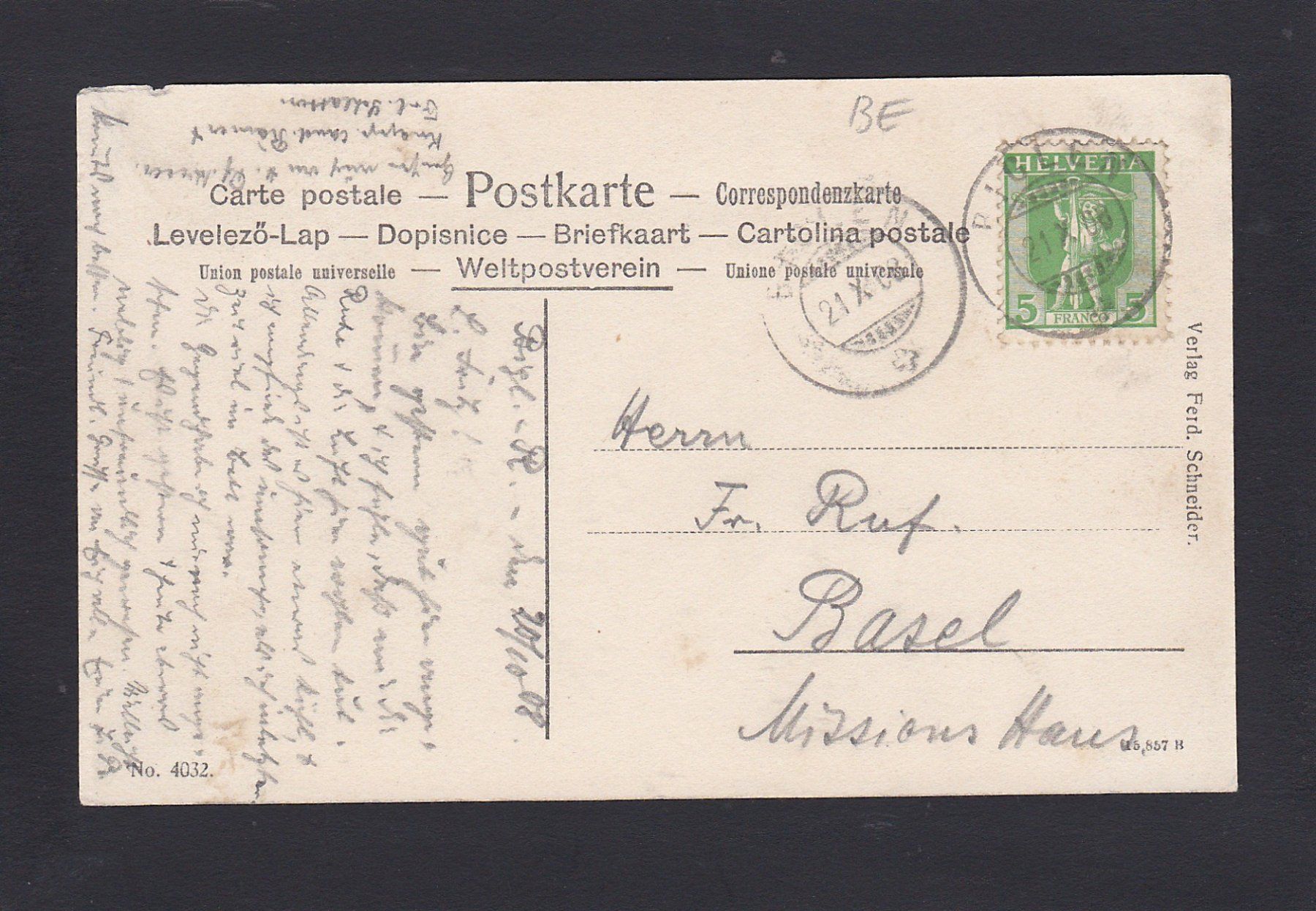 Cartes postales: BIGLEN 1908 – D'occasion à Reiden par cinfis 1