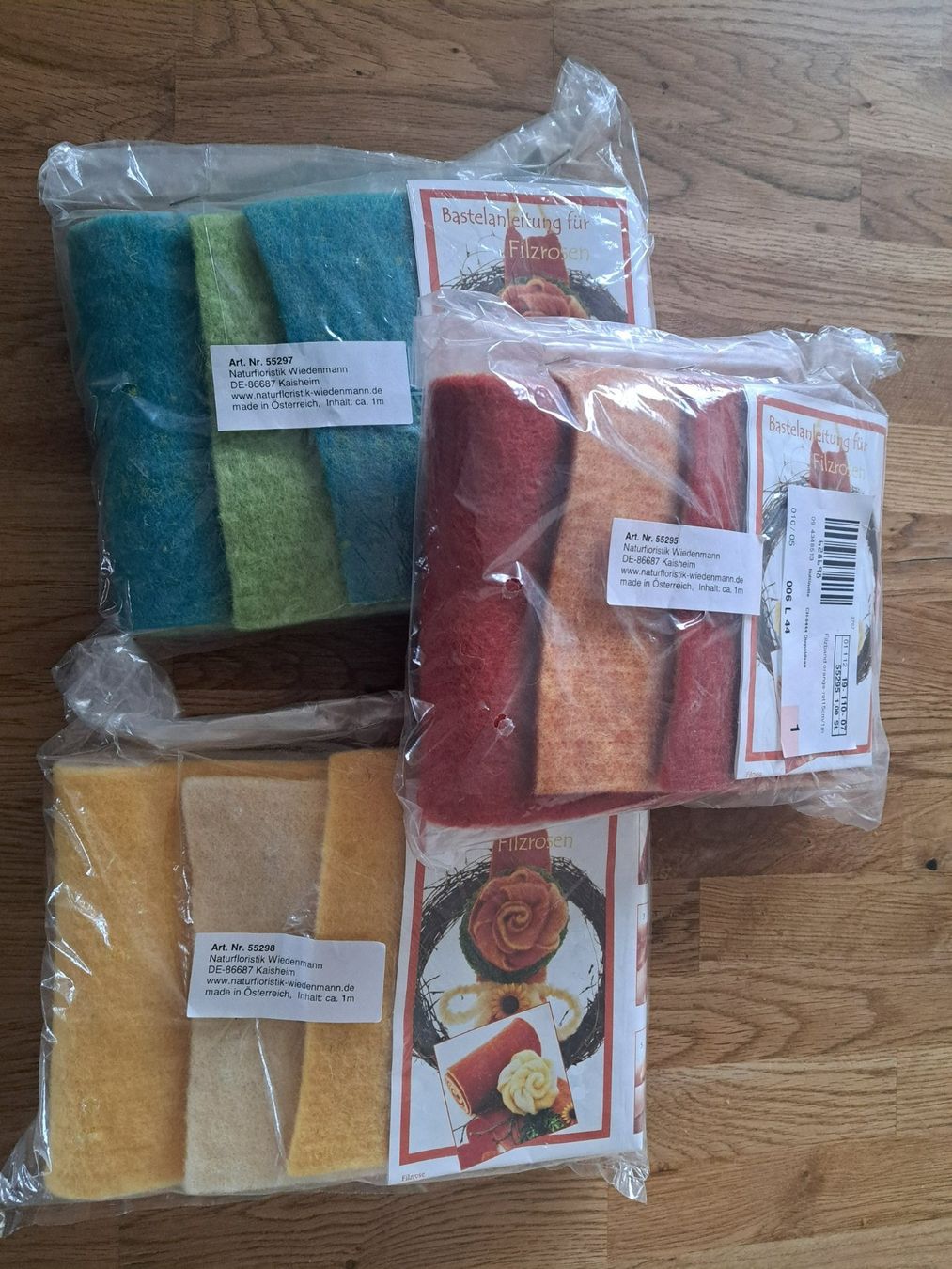Kit bricolage: Filzrosen – Nuovo e nell'imballaggio originale da Bünzen venduto da Floh99