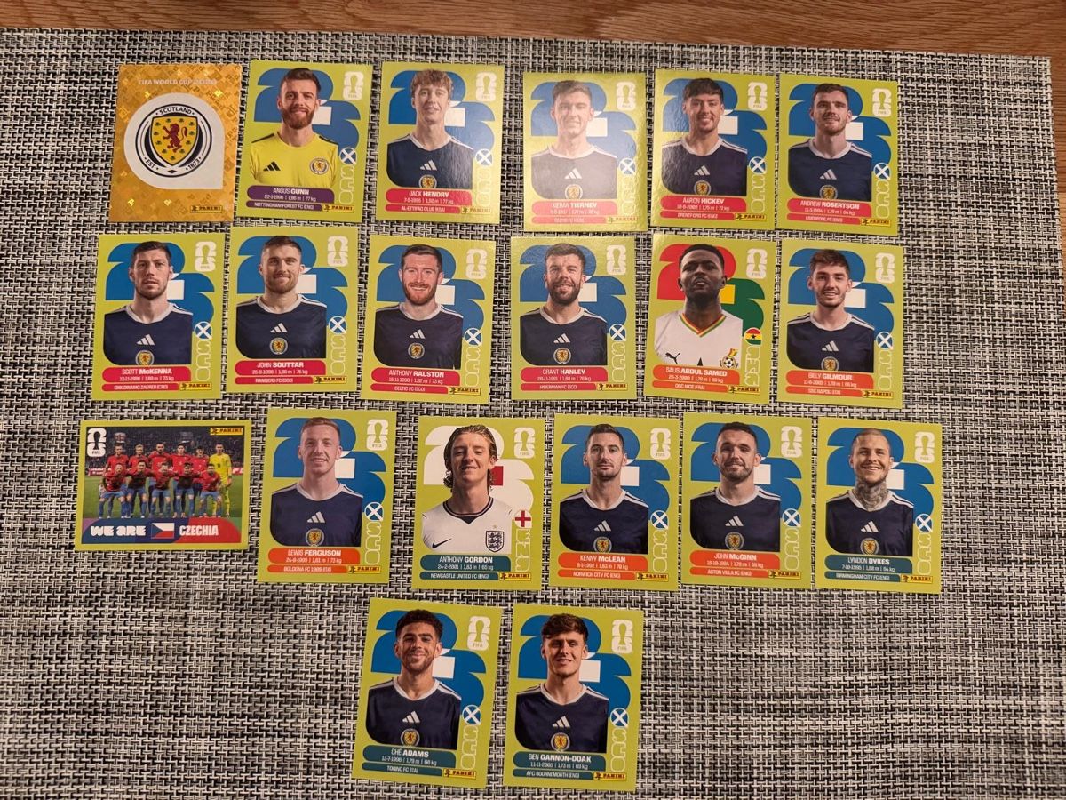 Panini Carte collezionabili: WM Panikibilder SCHOTTLAND Vollständig – Nuovo e nell'imballaggio originale da Bubendorf venduto da ale_6fxg