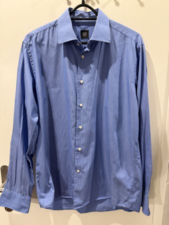 Chemise PKZ bleu à rayures, taille M, excellent état