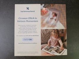 Gutschein 10% auf Fotobuch/Geburtskarte von Kartenmacherei