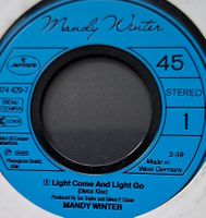 Vinyl-Single Mandy Winter - Light Come And Light Go