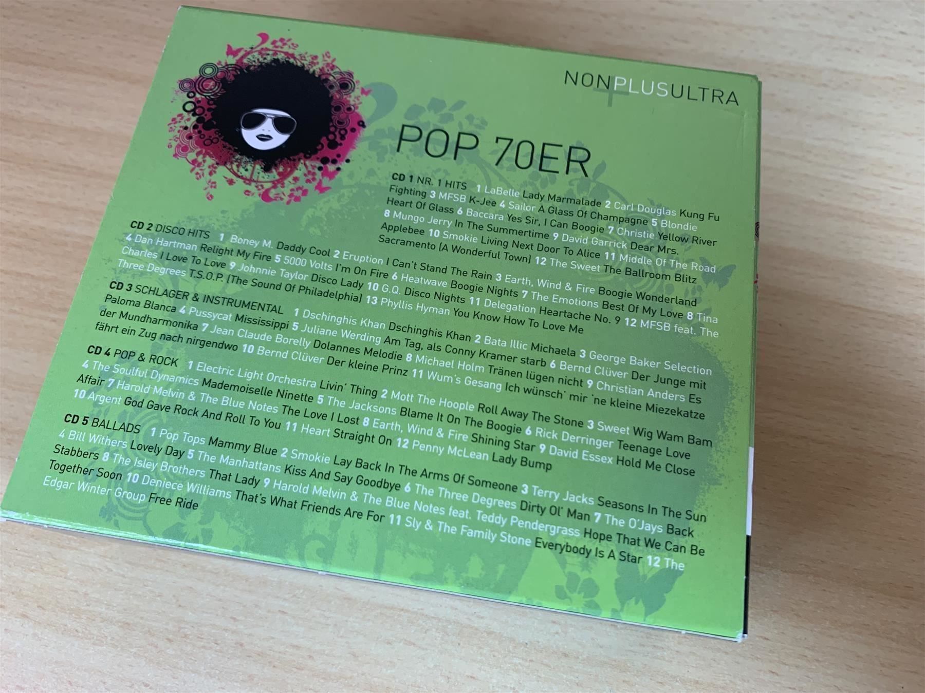CD: Various – Nonplusultra Pop 70er - 5 CD – Usato da Rikon im Tösstal venduto da Alpenmutz 1