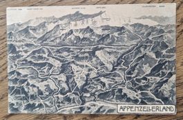 Reliefkarte Appenzellerland 1909, n. Basel