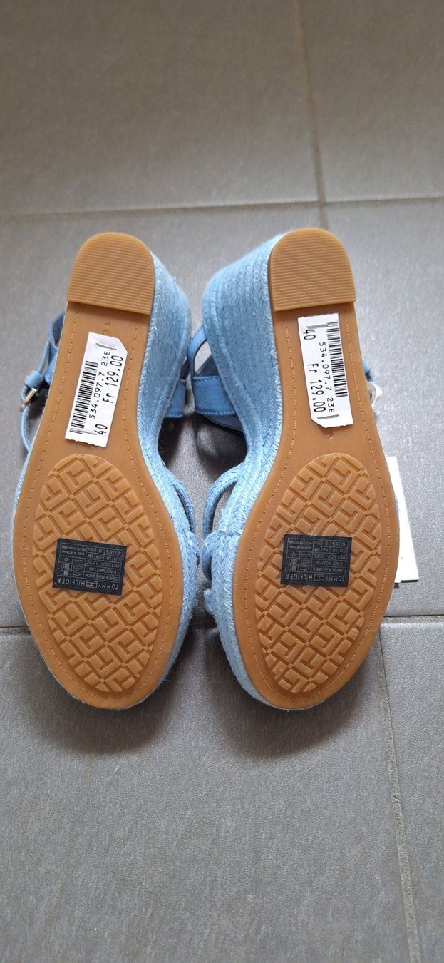 Tommy Hilfiger Damenschuhe: Tommy Hilfiger, sandale bleue – Neu und originalverpackt aus Lussery-Villars von pousinete02 4