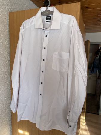 Langarm Herrenhemd weiss OLYMP Luxor Gr. 54 (Kragenw. 17/43)
