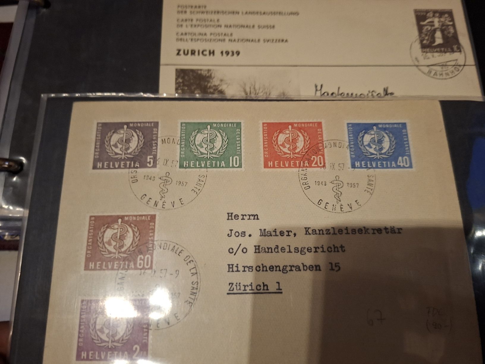 Tutti i francobolli: 80 Briefe / Ansichtskarten / Sonderbmöcke / div . – Usato da Balgach venduto da SIMEON27 8