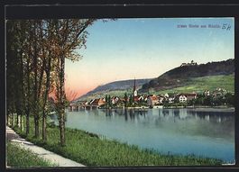 Stein am Rhein, Ortsansicht über den Fl