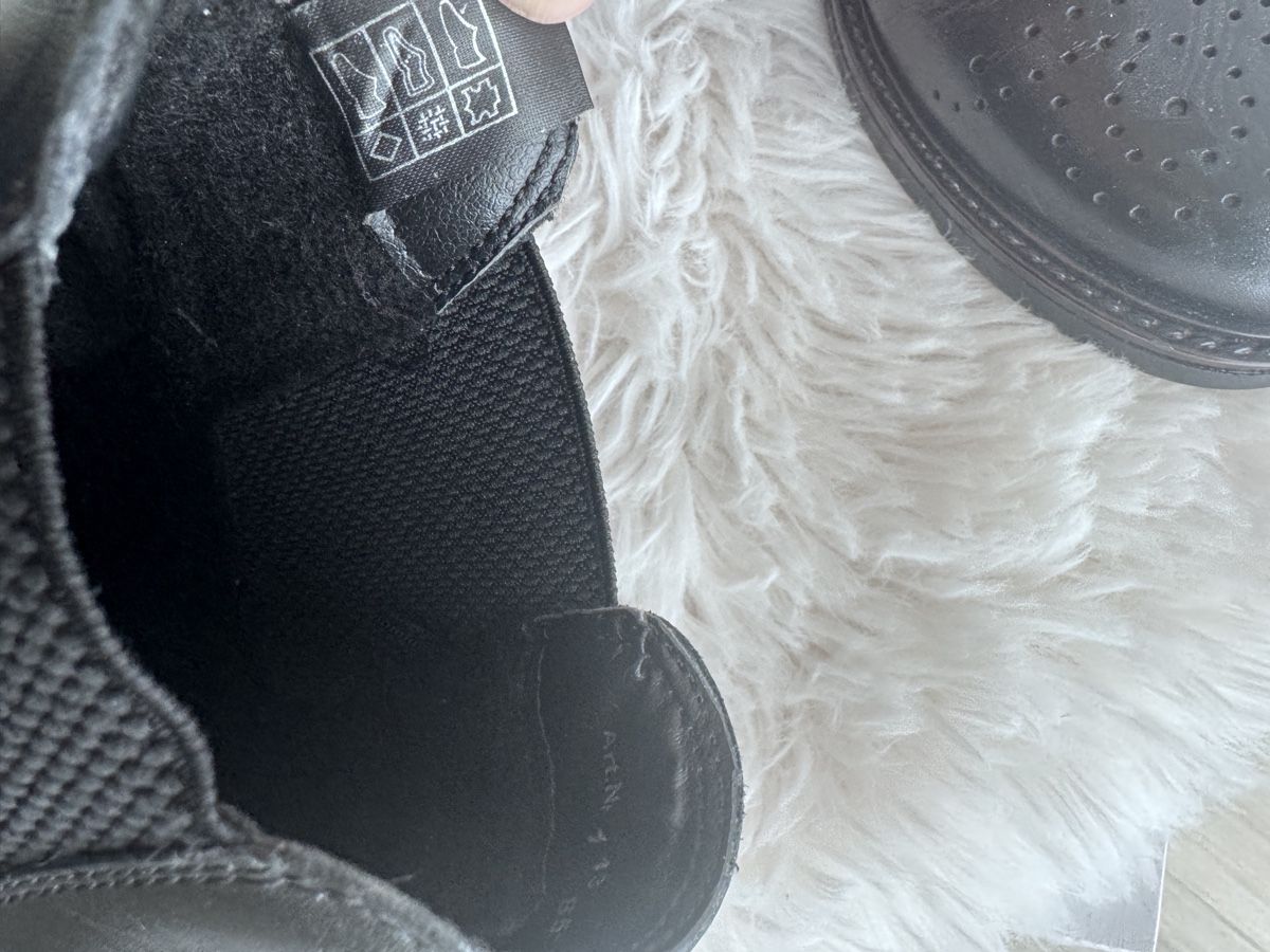 Damenschuhe: Schwarze Lederstiefelette, Gr. 38 – Neu (gemäss Beschreibung) aus Wiesendangen von Biker39 3
