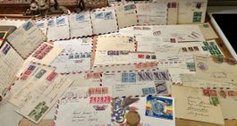 Lot de 36 lettres américaines par avion