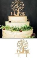 NEUER Holz Topper Hochzeitstorte Baum MR&MRS - 202318