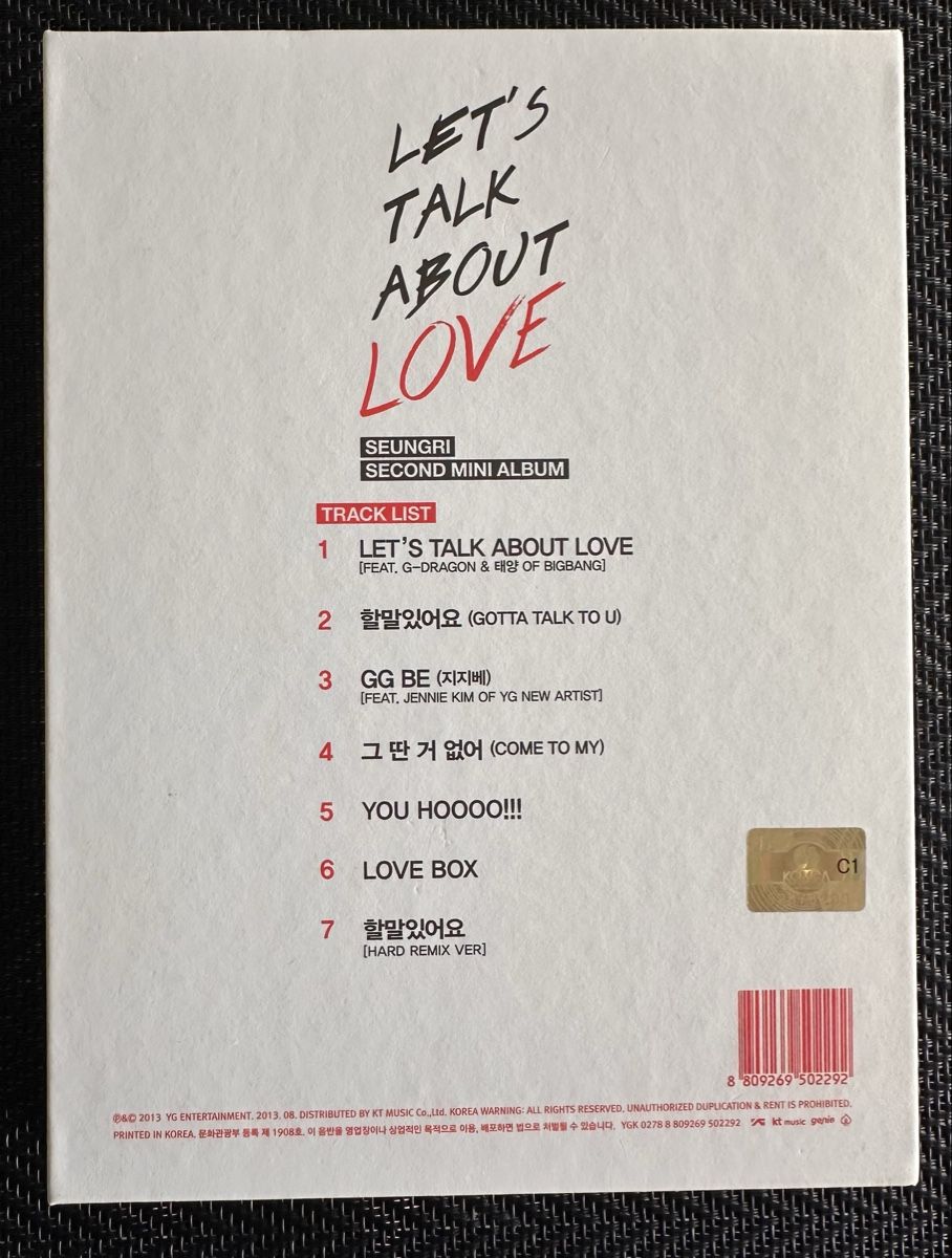 CD: Seungri second mini album, K-POP – Nuovo (secondo la descrizione) da Schötz venduto da alt_fw8f 1