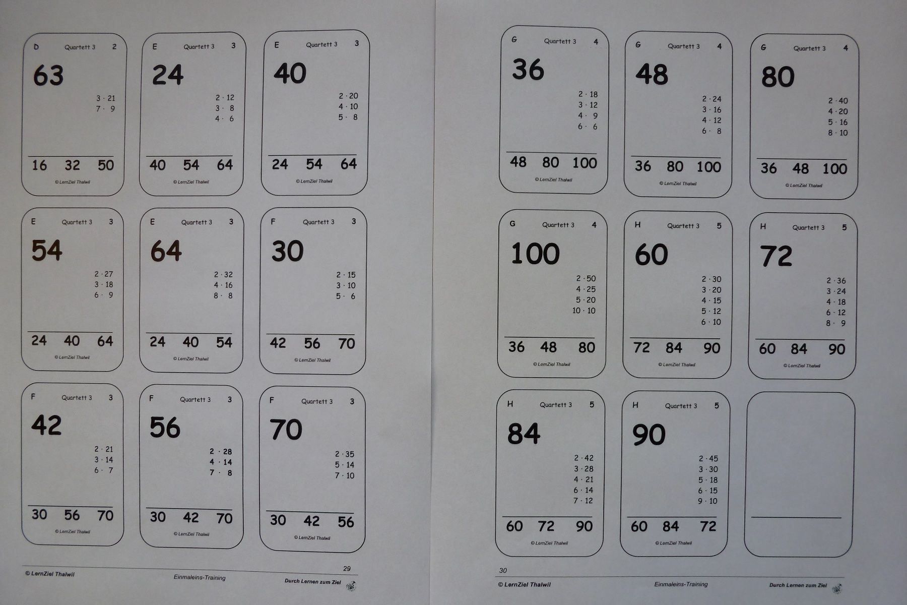 Livres: 1x1-Training 3.-6. Klasse – Neuf avec emballage d'origine à Thalwil par tinoma 3